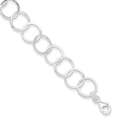 7.5 Inch Circle Bracelet Sterling Silver QG2345-7.5, MPN: QG2345-7.5, 883957949185