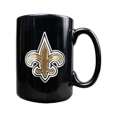 NO Saints15oz Black Ceramic Mug GC151, MPN: GC151, 89006708073