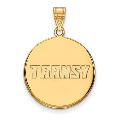 Transylvania University Large Disc Pendant Gold-plated Silver GP001TRU, MPN: GP001TRU, 886774890975