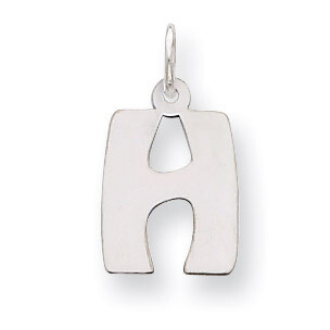 Bubble Block Initial H Charm Sterling Silver QC5091H, MPN: QC5091H, 886774976778