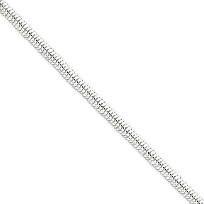 24 Inch 5mm Round Snake Chain Sterling Silver QSNL120-24, MPN: QSNL120-24, 883957258027