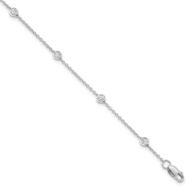 Diamond Vs/Si, D E F, Rolo Station Bracelet 14k White Gold True Origin Lab Grown PM1008-040-WLD-7, …