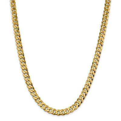 Leslie&#39;s 8.75mm Flat Beveled Curb Chain 22 Inch 14k Gold HB-1309-22, MPN: 1309-22, 191101147760