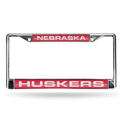 Collegiate U of Nebraska Red Laser Chrome Car License Plate Frame GC6997, MPN: GC6997, 94746404062