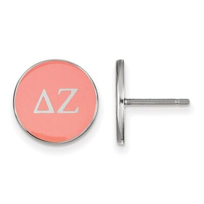 Delta Zeta Enameled Post Earrings Sterling Silver SS031DZ, MPN: SS031DZ, 886774606125