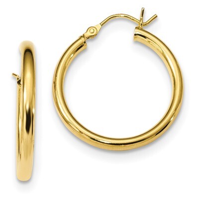 Hoop Earrings Sterling Silver Gold-Tone Polished QE13156, MPN: QE13156, 191101236310