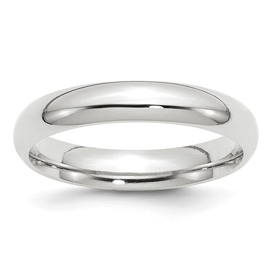 4mm Standard Comfort Fit Band 10k White Gold WCF040 Engravable, MPN: WCF040, 886774458144