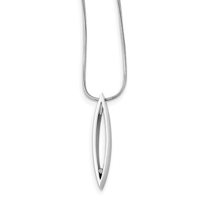 .02Ct. Diamond Necklace Sterling Silver QW195-18, MPN: QW195-18, 883957504971