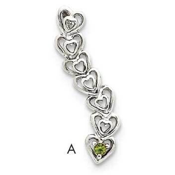 1 Synthetic Stone Family Pendant 14k White Gold XMPW54/1SY, MPN: XMPW54/1SY, 883957150932