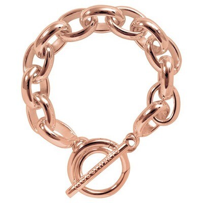 Nikki Lissoni Bracelet Rose Gold-Plated with T-Bar Closure 17cm 6.7 inch B1006RG17, MPN: B1006RG17,…