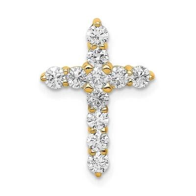 Aa 3/4Ct. Diamond Cross Chain Slide 14k Gold AA Diamond PM4951-075-YA, MPN: PM4951-075-YA, 88395778…