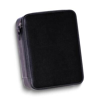 Black Leather Four Watch and Accessory Case GM24102BK, MPN: GM24102BK, 797140507383