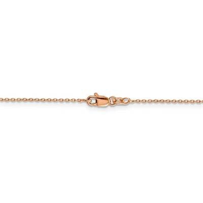22 Inch 1.0mm Diamond-cut Cable Chain 14k Rose Gold RSC20-22, MPN: RSC20-22, 886774584768