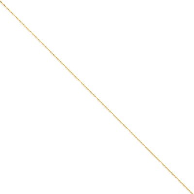 0.8mm Round Diamond-cut Wheat Chain 18 Inch 14k Gold PEN274-18, MPN: PEN274-18, 886774401164
