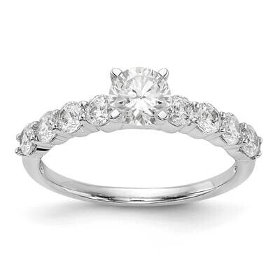 Diamond Si1/Si2, G H I, Peg Semi-Mount Engagement Ring 14k White Gold Lab Grown RM2936E-072-7WLG, M…