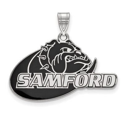 Samford University Large Enamel Pendant Sterling Silver SS010SMF, MPN: SS010SMF, 886774697390