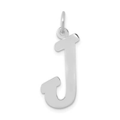Script Initial J Charm 10k White Gold Small 10YC659J, MPN: 10YC659J,