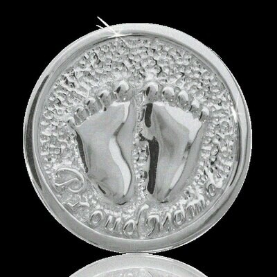 Nikki Lissoni Proud Mama Two-Sided Silver Gold Plated 33mm Coin C1031SM, MPN: C1031SM, 8718627460955