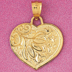 Dazzlers Jewelry Heart Pendant Necklace Charm Bracelet in Yellow, White or Rose Gold 3957, MPN: DZ-…