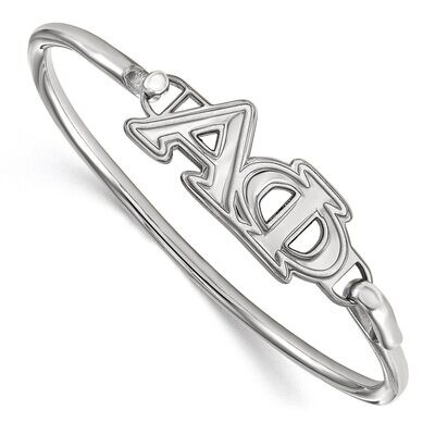 Alpha Phi Small Hook and Clasp Bangle Sterling Silver SS009APH-7, MPN: SS009APH-7, 886774600338