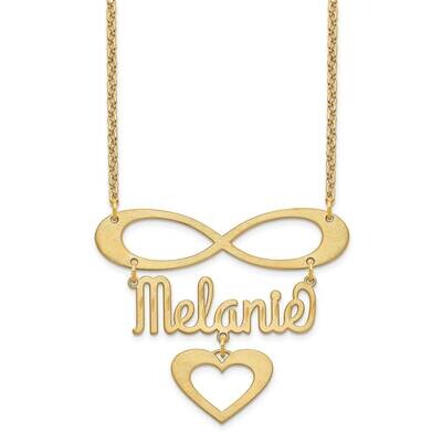 Infinity Heart and Name Necklace 14k Gold XNA1037Y, MPN: XNA1037Y,