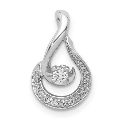 1/8Ct. Diamond Teardrop Chain Slide 14k White Gold PM4777-013-WA, MPN: PM4777-013-WA, 840940103726