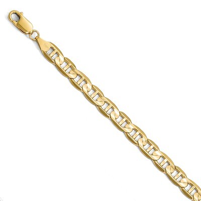 Leslie&#39;s 7mm Concave Anchor Chain 9 Inch 14k Gold HB-1319-9, MPN: 1319-9, 191101849589