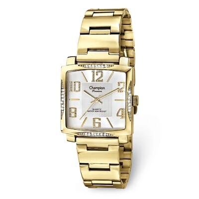 Champion Passion Gold-tone Crystal Bezel Square Dial Watch  XWA5588, MPN: XWA5588, 191101880193