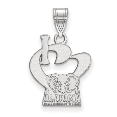 University of Alabama Large I love Logo Sterling Silver SS071UAL, MPN: SS071UAL, 886774702964