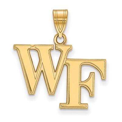 Wake Forest University Medium Pendant 14k Yellow Gold 4Y003WFU, MPN: 4Y003WFU, 886774861807