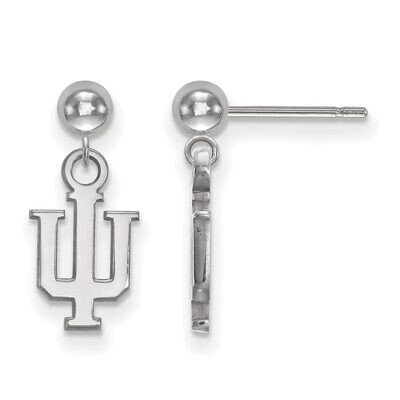 Indiana University Earring Dangle Ball 14k White Gold 4W010IU, MPN: 4W010IU, 886774837826