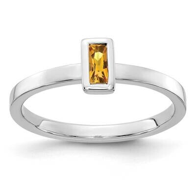 Citrine Ring 14k White Gold RM4329-CI-W, MPN: RM4329-CI-W, 883957565217