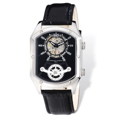 Charles Hubert Leather Band 38x46mm Dual Tme Watch Men&#39;s XWA4797, MPN: XWA4797, 848870006629