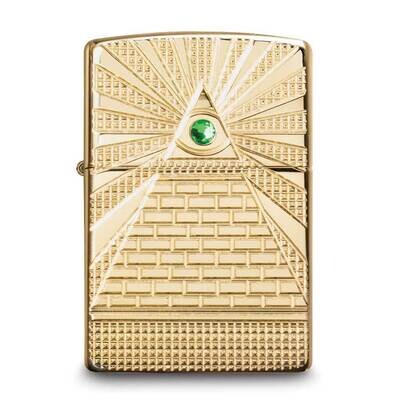 Zippo Armor HP Brass with Swarovski Crystal Eye of Providence Lighter GM25861, MPN: GM25861, 191693…