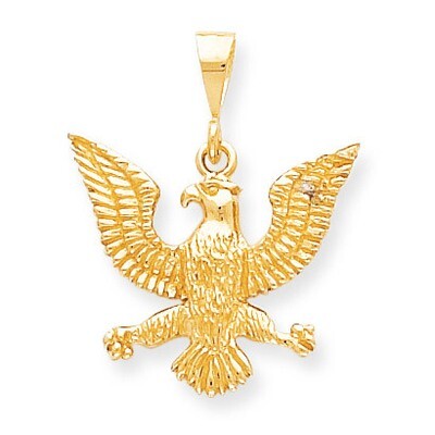 Solid Polished Spread Eagle Charm 10k Gold 10C604, MPN: 10C604, 883957392783