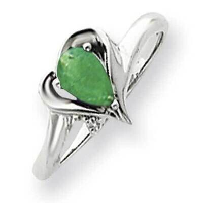 6x4mm Pear Mount St. Helens Diamond Ring 14k White Gold Y4560MS_AA, MPN: Y4560MS_AA, 883957452722