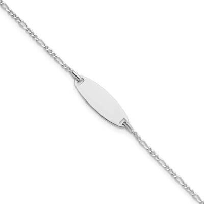 Childrens 6 Inch Id Bracelet Sterling Silver Polished QID235-6, MPN: QID235-6, 191101770418