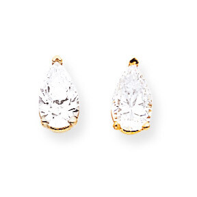 8x5mm Pear CZ Diamond Earrings 14k Gold XE81CZ Diamond, MPN: XE81CZ, 883957103549