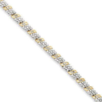 Diamond Bracelet 14k Gold Y10776A, MPN: Y10776A, 883957424415