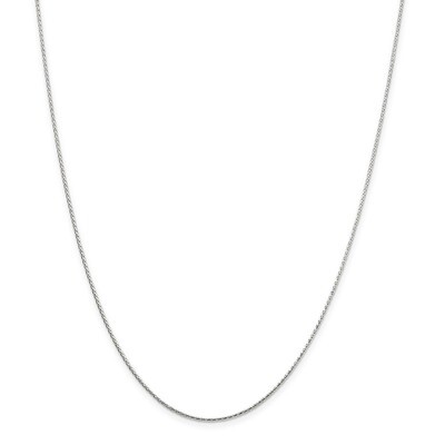 18 Inch 1.25mm Diamond-cut Round Spiga Chain Sterling Silver QSR035-18, MPN: QSR035-18, 886774408736