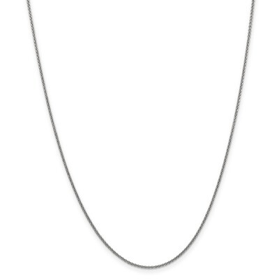10 Inch 1.5mm Solid Polished Cable Chain 10k White Gold 10PE137-10, MPN: 10PE137-10, 191101598340