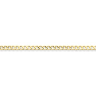 4.3mm Semi-Solid Curb Link Chain 20 Inch 10k Gold 10BC107-20, MPN: 10BC107-20, 886774536170
