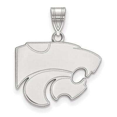 Kansas State University Medium Pendant 10k White Gold 1W003KSU, MPN: 1W003KSU, 886774770413