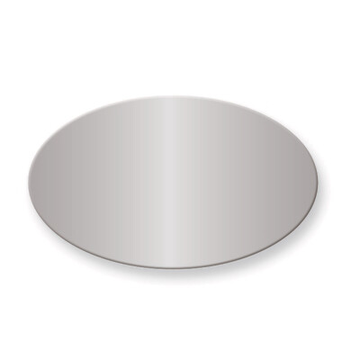 1 1/8 x 1 7/8 Oval Polished Aluminum Plates-Sets of 6  GM3720-PA, MPN: GM3720-PA,