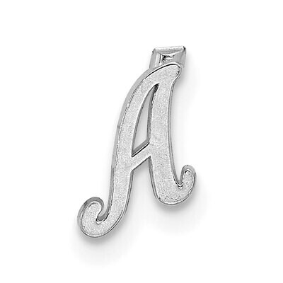 Casted Letter A 14k White Gold WG2222A, MPN: WG2222A,