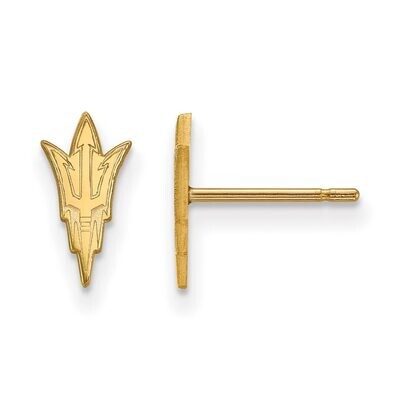 Arizona State University x-Small Post Earring Gold-plated Silver GP007AZS, MPN: GP007AZS, 886774904…