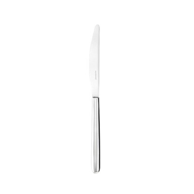 Sambonet hannah dessert knife solid handle 8 7/8 inch - silverplated on 18/10 stainless steel, MPN:…
