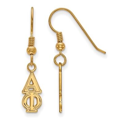 Alpha Phi Small Dangle Earrings Gold-plated Silver GP026APH, MPN: GP026APH, 191101099014