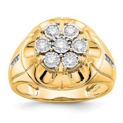 Si1/Si2, G H I, Men&#39;s Ring 14k Yellow Gold Lab Grown Diamond RM5839-062-10YLG, MPN: RM5839-062-YA, …