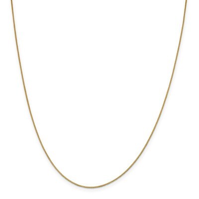 Leslie&#39;s .80mm Box Chain 20 Inch 18k Gold HB-18LP19-20, MPN: 18LP19-20, 191101177637